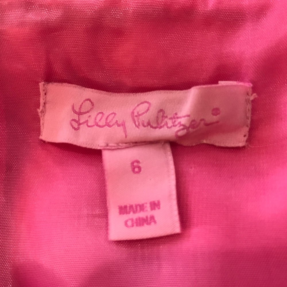 Lilly Pulitzer Strapless Pink Floral Sheath Dress - Picture 5 of 6